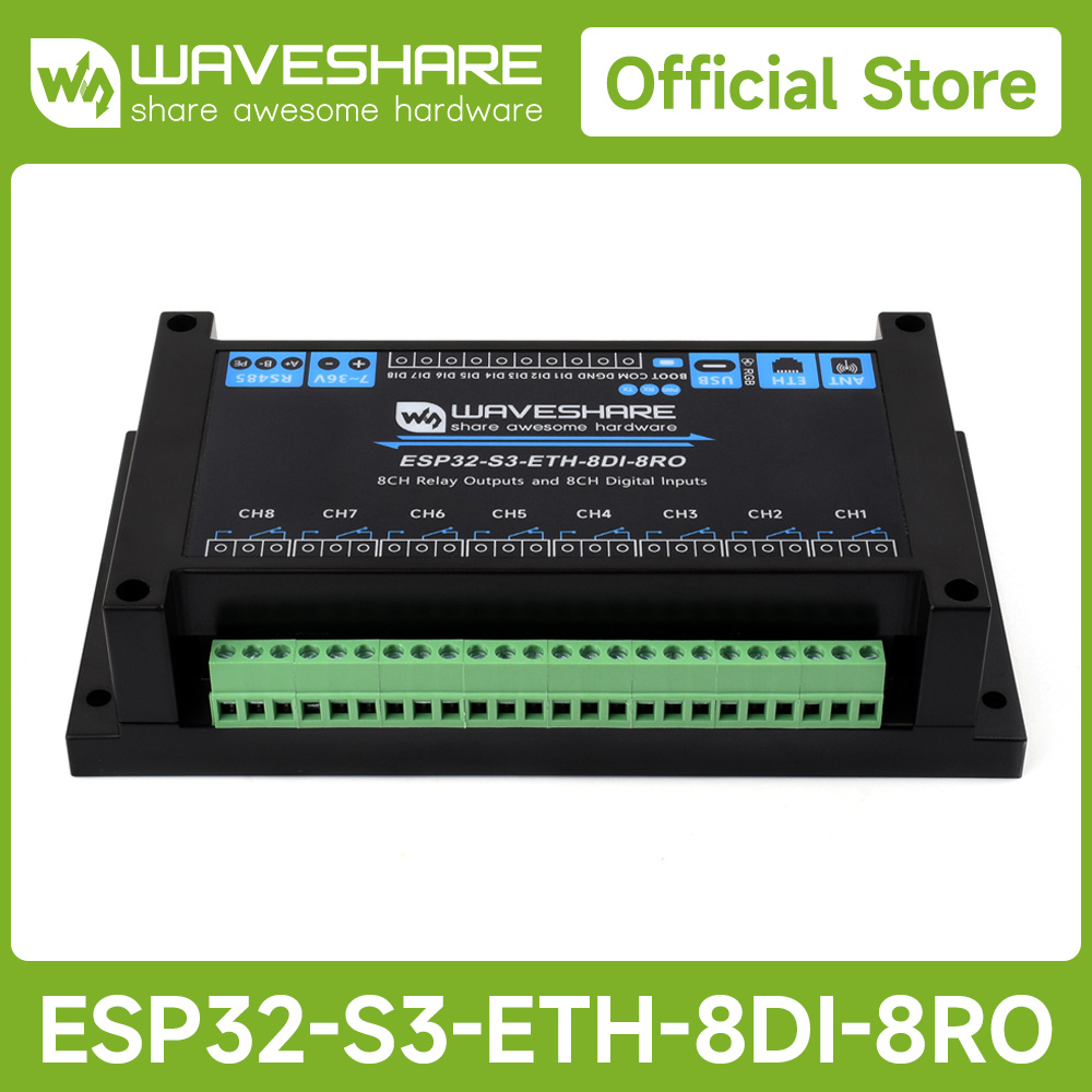 Waveshare Industrial 8-Channel - Doit Esp32 ulasan dan harga