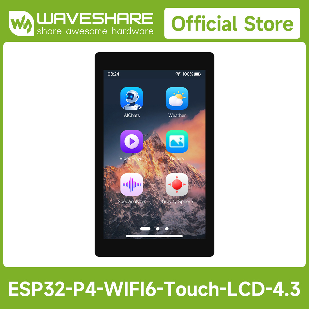 Waveshare ESP32-P4-WIFI6 4.3in - Doit Esp32 ulasan dan harga