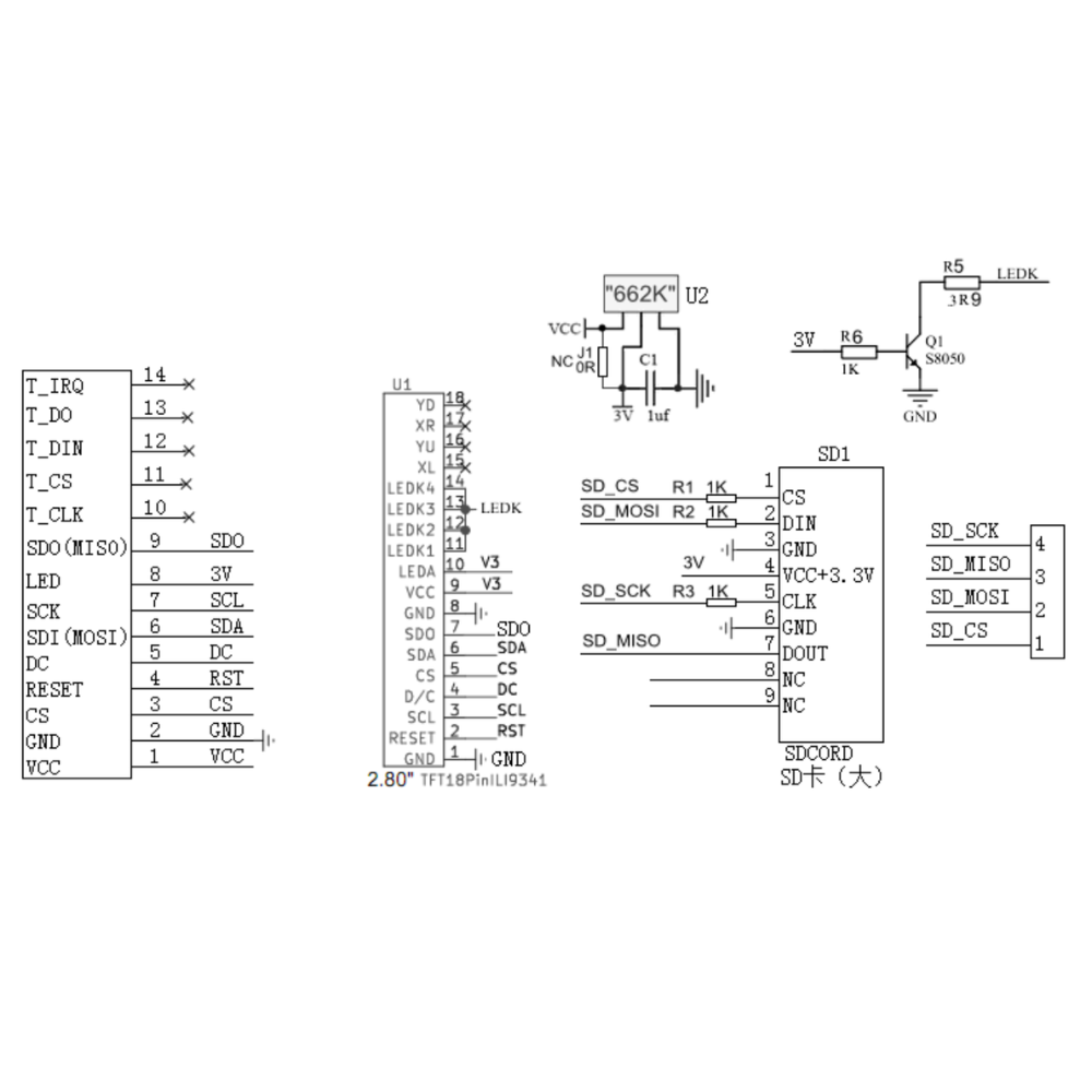 2.8 Inch TFT LCD Display Modul - Devkitc ulasan dan harga